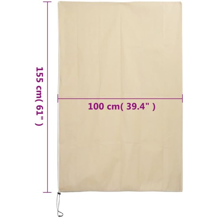 Fiberdukar med blixtlås 4 st 70 g/m² vidaXL 1 x 1.55 m – bild 10