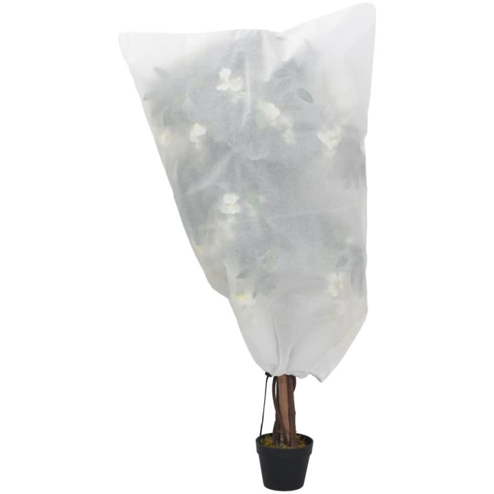 Fiberdukar med dragsko 12 st 70 g/m² 0,8x1 m vidaXL 0.8 x 0.8 m – bild 2