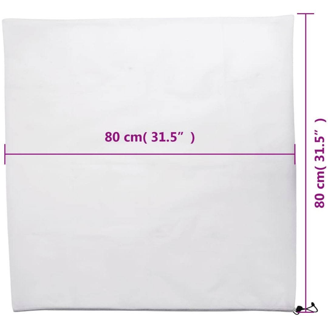 Fiberdukar med dragsko 12 st 70 g/m² 0,8x1 m vidaXL 0.8 x 0.8 m – bild 9