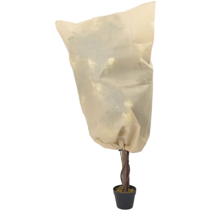 Fiberdukar med dragsko 4 st 70 g/m² vidaXL 0.8 x 0.8 m – bild 2