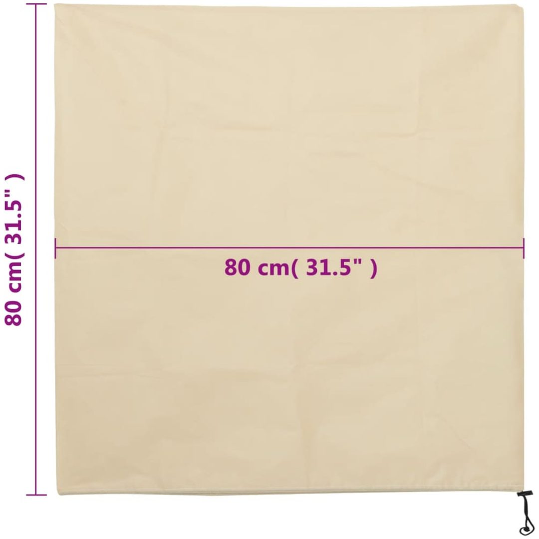 Fiberdukar med dragsko 4 st 70 g/m² vidaXL 0.8 x 0.8 m – bild 9