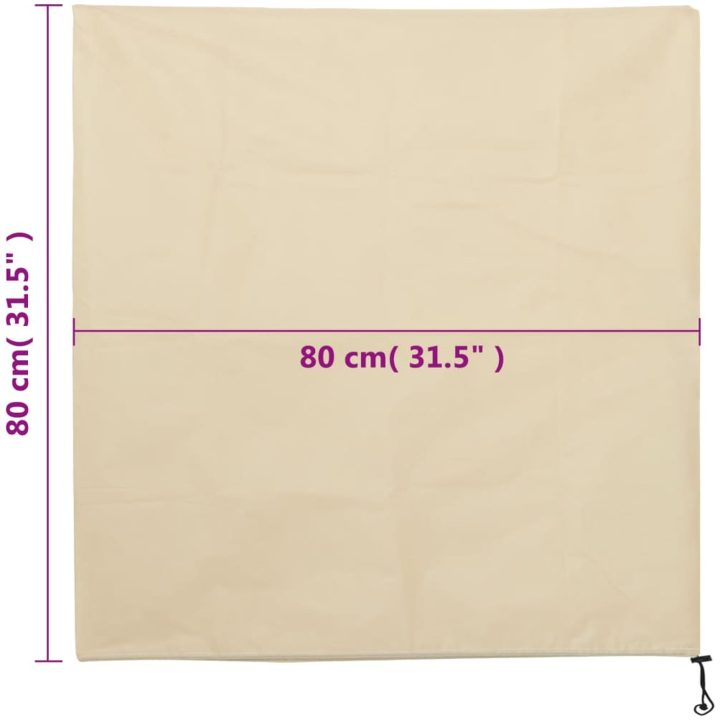 Fiberdukar med dragsko 4 st 70 g/m² vidaXL 0.8 x 0.8 m – bild 9
