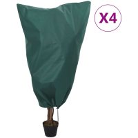 Fiberdukar med dragsko 4 st 70 g/m² vidaXL