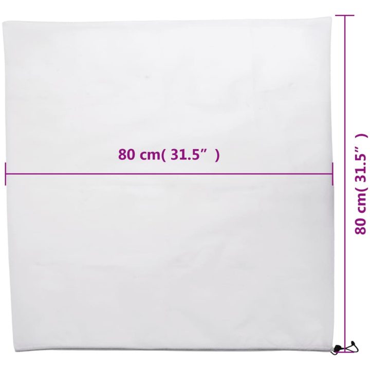 Fiberdukar med dragsko 8 st 70 g/m² vidaXL 0.8 x 0.8 m – bild 9