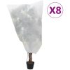 Fiberdukar med dragsko 8 st 70 g/m² vidaXL 0.8 x 0.8 m – miniatyr 1