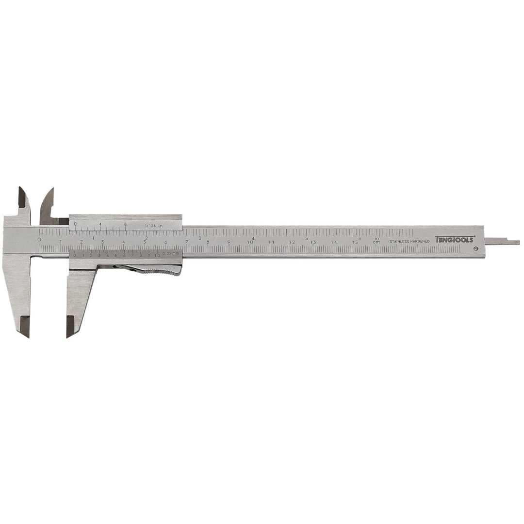 Fickskjutmått 4 funktion CALV150 Teng Tools SKJUTMÅTT TENG 150MM