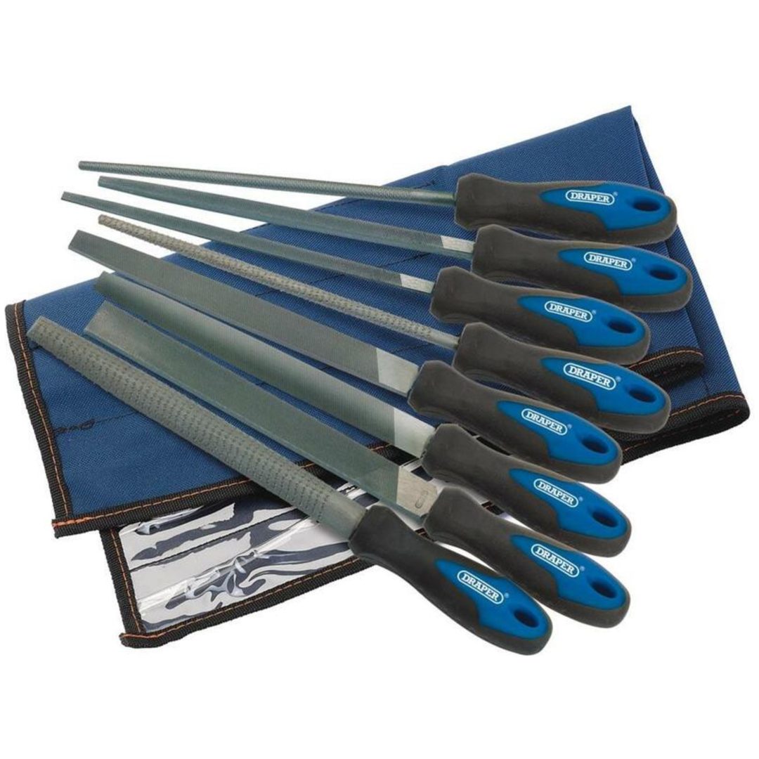 Fil- Och Rasp-Set Soft Grip 200mm DRAPER
