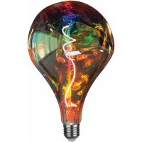Filament LED-lampa, BT165, Färg, 4W, E27, 230V, 3-step Dim, MB Malmbergs