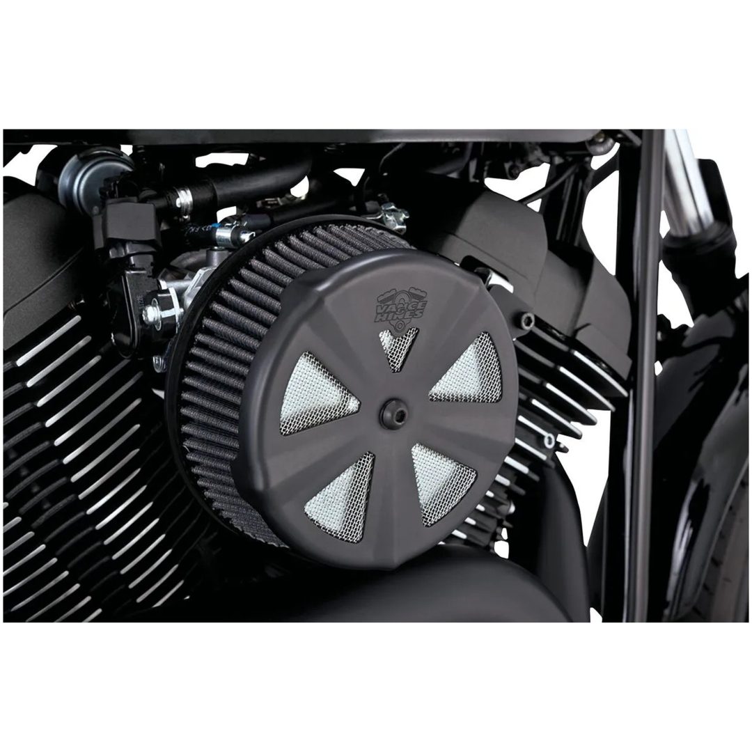 Filterinsats VO2 Skullcap Crown Stål VANCE & HINES INSERT A/C BLK V+H VO2 – bild 2