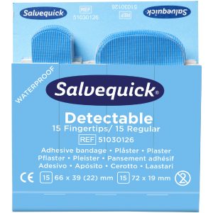 Fingertopp/regular Plåster Salvequick 6754 detekterbart