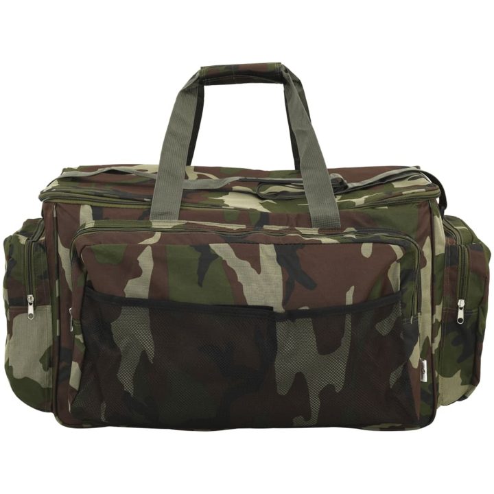 Fiskeväska vattentät grön kamouflage oxford-tyg vidaXL 57 x 35 x 34 cm – bild 3