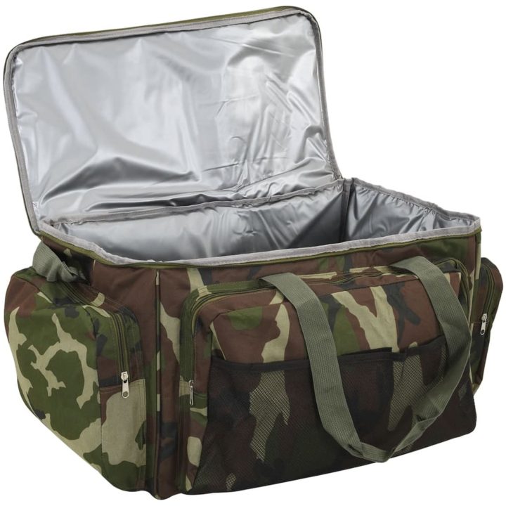 Fiskeväska vattentät grön kamouflage oxford-tyg vidaXL 57 x 35 x 34 cm – bild 4