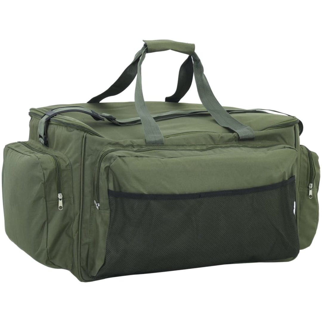 Fiskeväska vattentät mörkgrön oxford-tyg vidaXL 84 x 35 x 35 cm