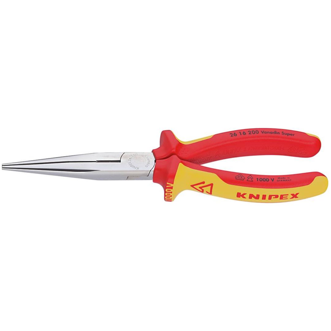 Flacktång med sidavbitare 1000-volt 2616 200IEC KNIPEX FLACKTÅNG 2616 200 IEC