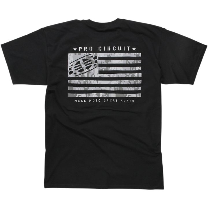 Flag T-Shirt Svart PRO CIRCUIT Small – bild 2