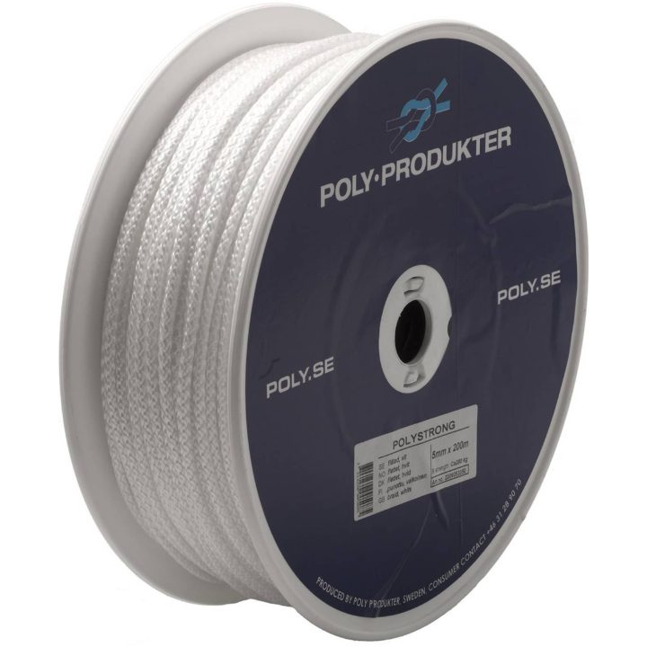 Flaggline Flätad Vit POLY FLAGGLINA POLYEST 4MM 130M-SPO – bild 2