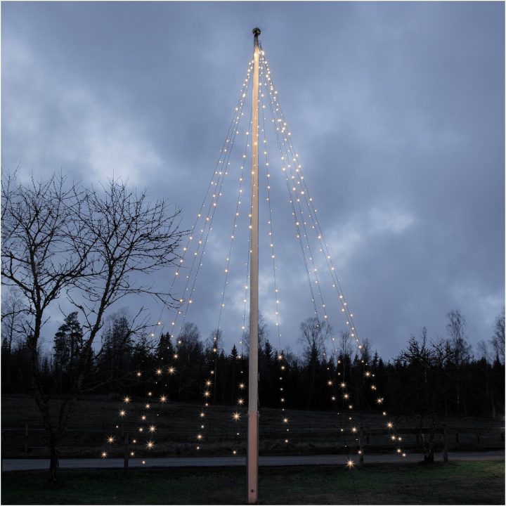 Flaggstångsbelysning Crispy Ice White Svart Star Trading – bild 7