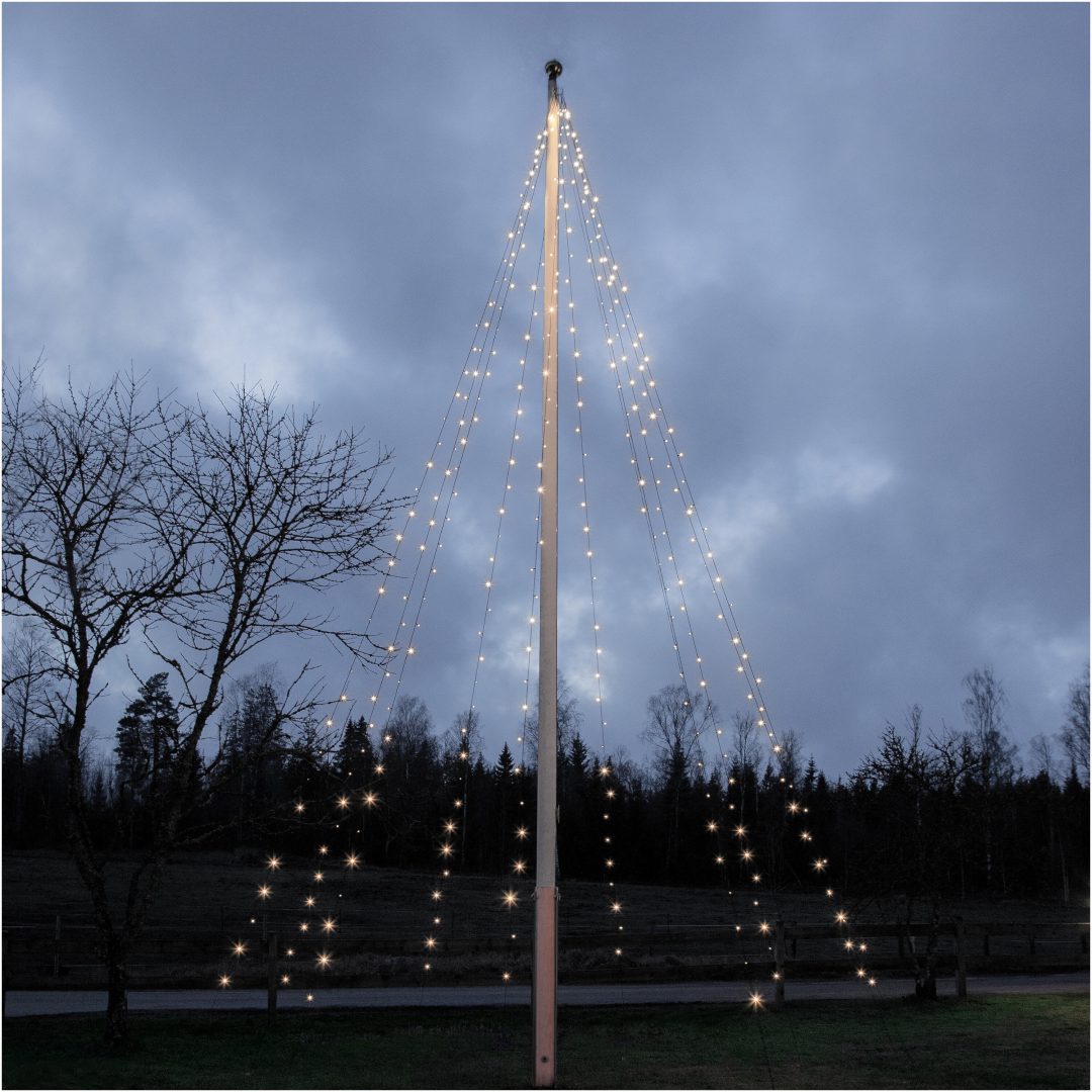 Flaggstångsbelysning Crispy Ice White Svart Star Trading – bild 6