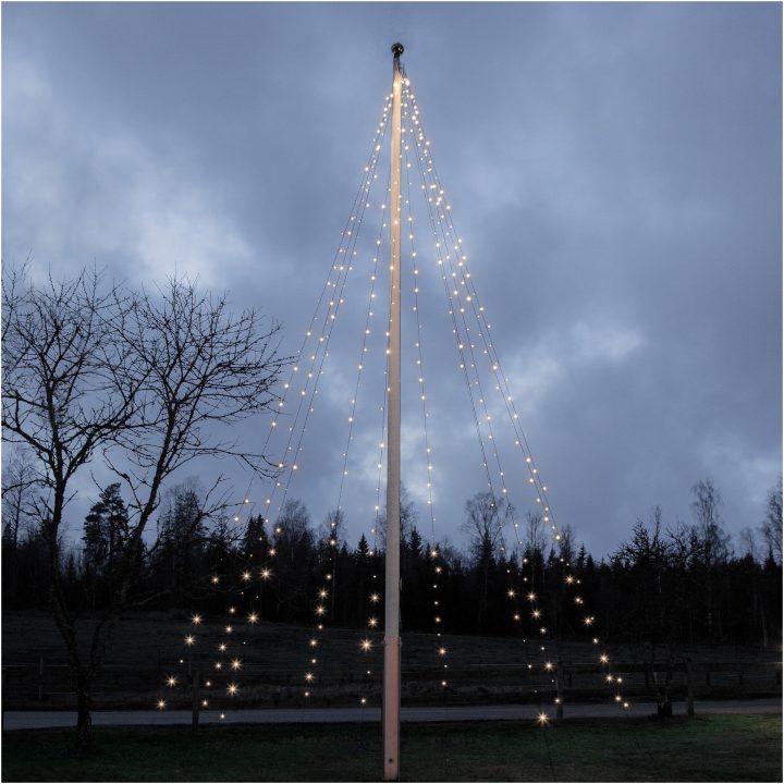 Flaggstångsbelysning Crispy Ice White Svart Star Trading – bild 6