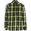 Flanellskjorta Svart/hivisgul 32991153 Blåkläder SHIRT 32991153 BLACK/YELL XS – miniatyr 2
