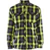 Flanellskjorta Svart/hivisgul 32991153 Blåkläder SHIRT 32991153 BLACK/YELL XS – miniatyr 1