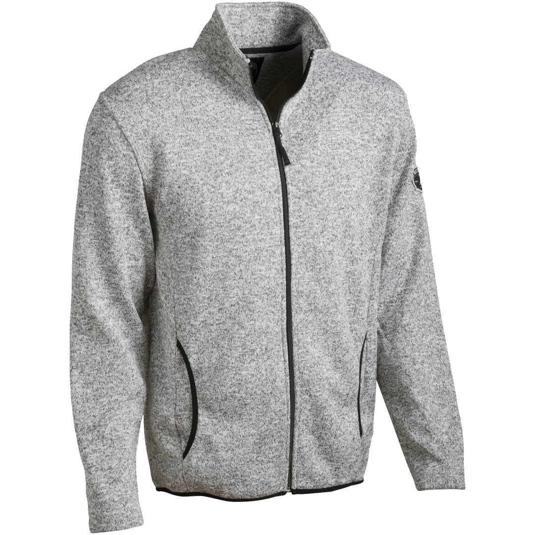 Fleece Almer Heldragkedja Polyester Ljusgrå Matterhorn XS