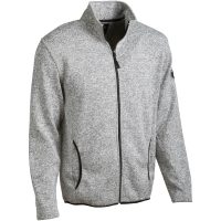 Fleece Almer Heldragkedja Polyester Ljusgrå Matterhorn