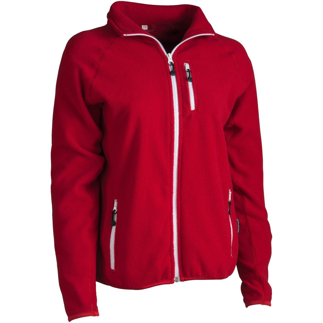 Fleece Davis Heldragkedja Röd Matterhorn XS