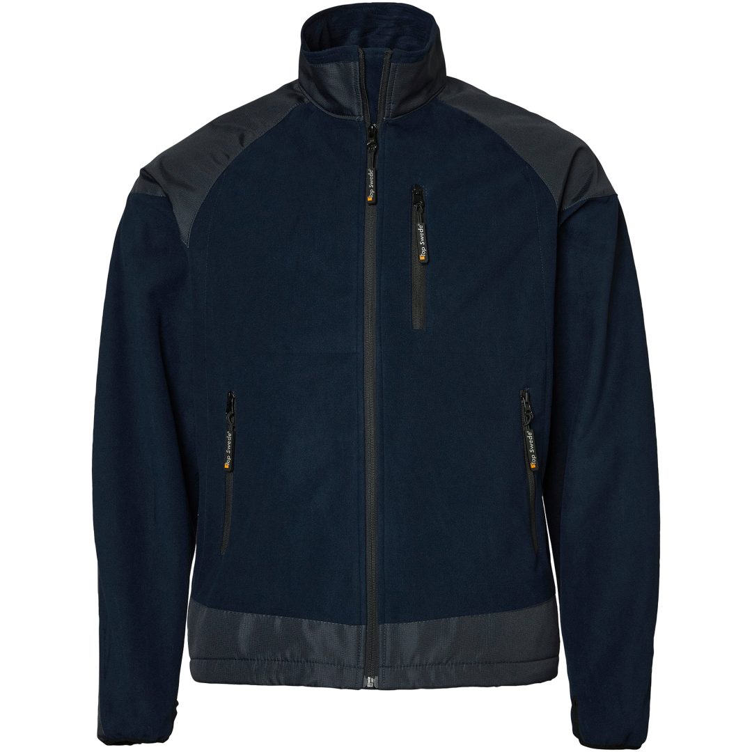 Fleece Heldragkedja Marinblå Top Swede XS