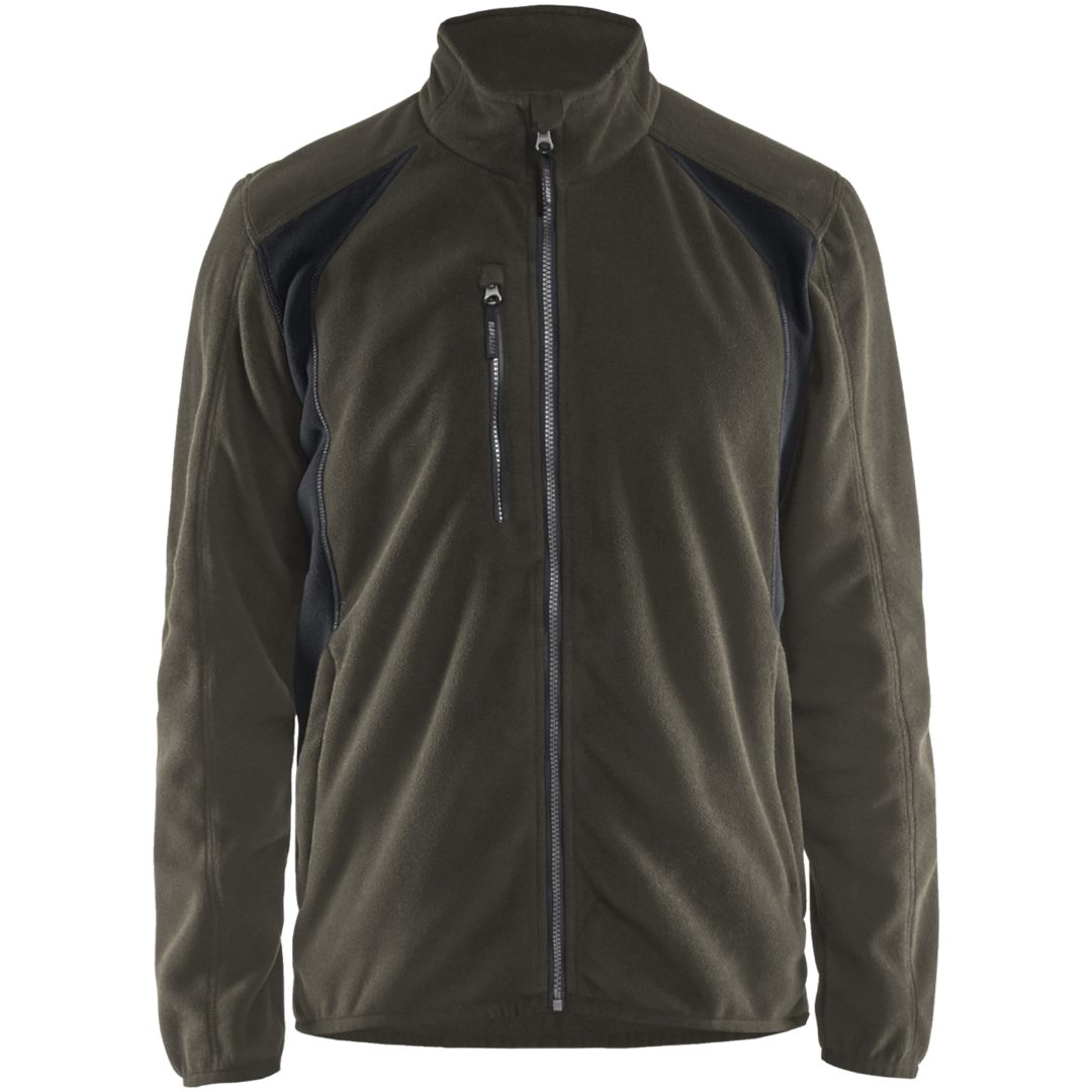 Fleecejacka 47302510 Grön / Svart BLÅKLÄDER FLEECEJACKA 47302510 GRÖ/S XXL