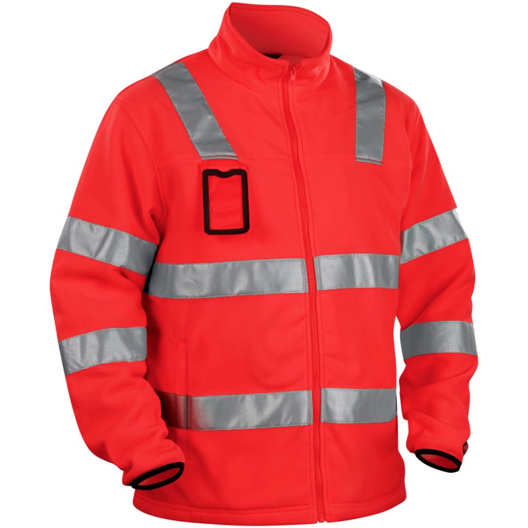 Fleecejacka 48332560 Hivisröd BLÅKLÄDER FLEECEJACKA 48332560 RÖD XS