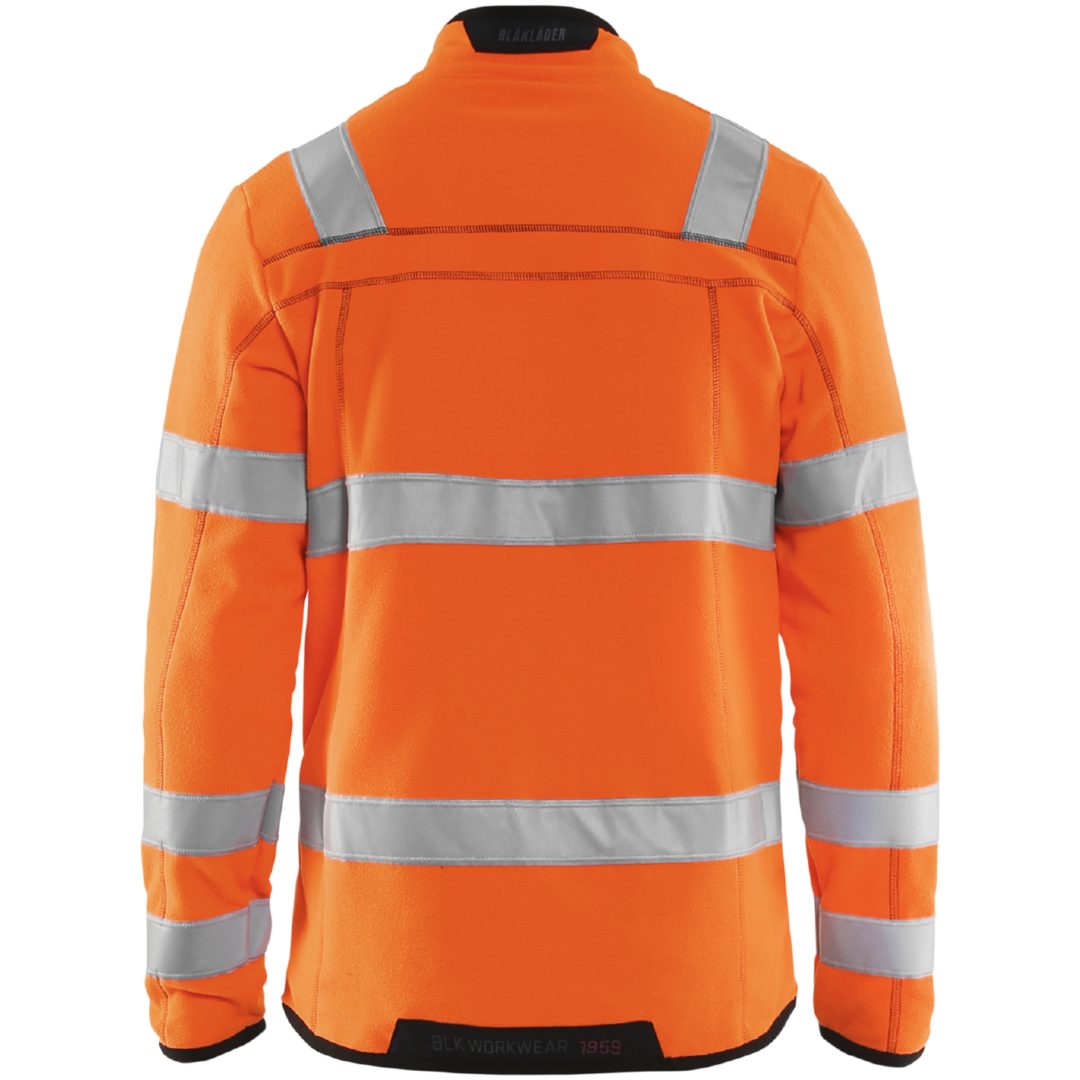 Fleecejacka 49411010 Hivisorange BLÅKLÄDER FLEECEJACKA 49411010 ORANGE XS – bild 2
