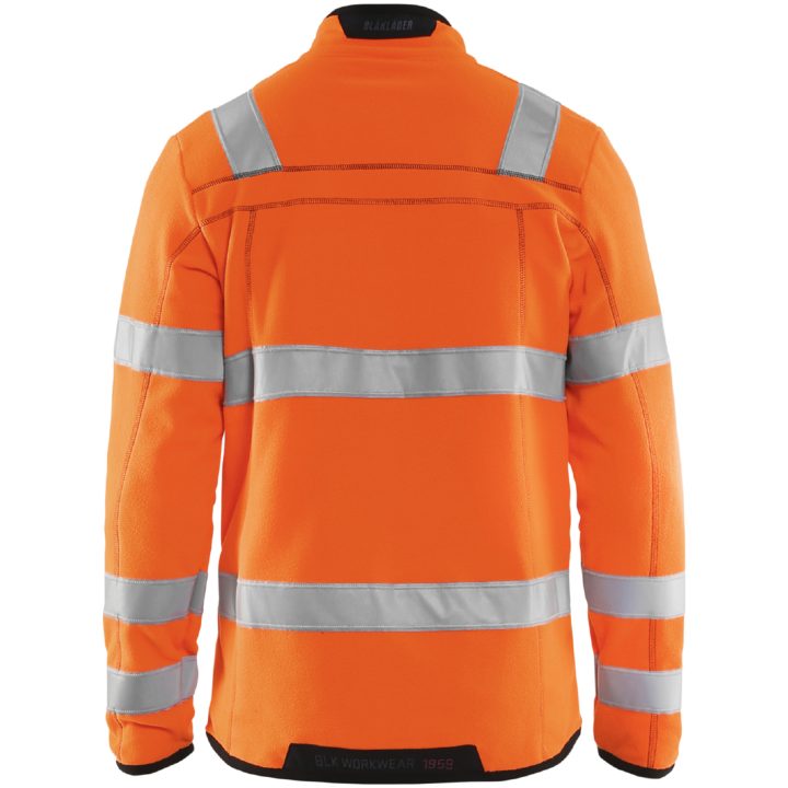 Fleecejacka 49411010 Hivisorange BLÅKLÄDER FLEECEJACKA 49411010 ORANGE XS – bild 2