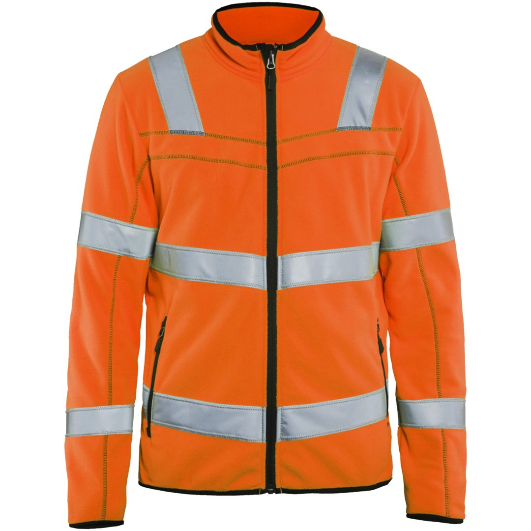 Fleecejacka 49411010 Hivisorange BLÅKLÄDER FLEECEJACKA 49411010 ORANGE XS
