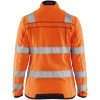 Fleecejacka dam 49661010 Hivisorange BLÅKLÄDER FLEECEJACKA 49661010 ORANGE XS – miniatyr 2