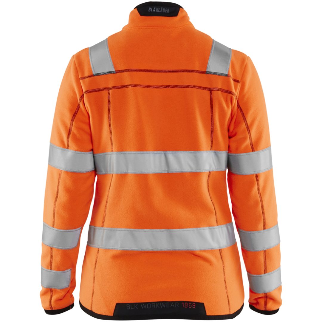 Fleecejacka dam 49661010 Hivisorange BLÅKLÄDER FLEECEJACKA 49661010 ORANGE XS – bild 2