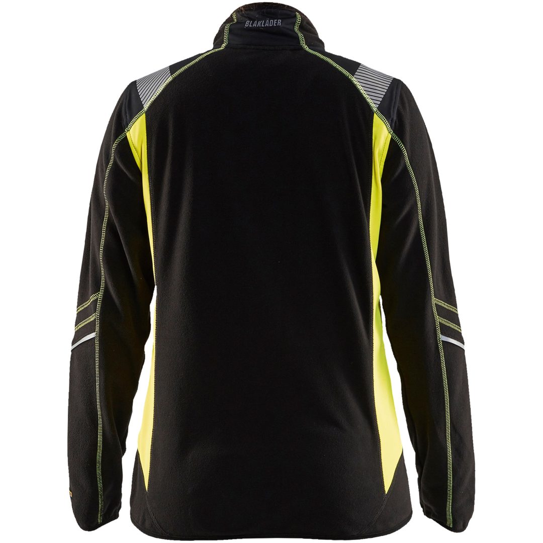 Fleecejacka Svart/hivisgul 49731010 Blåkläder JACKET 49731010 BLACK/YELL XS – bild 2