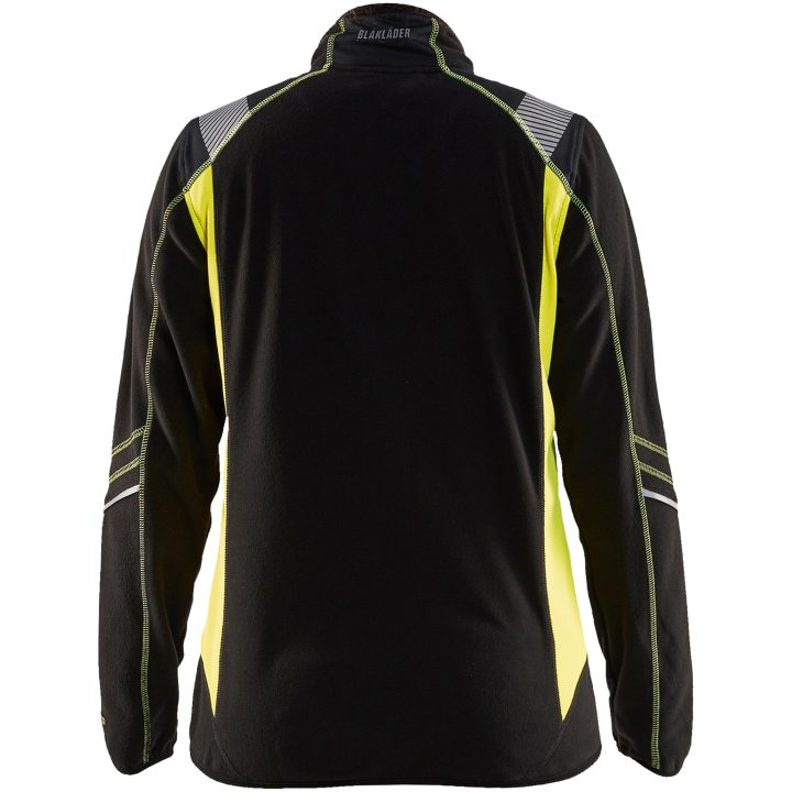 Fleecejacka Svart/hivisgul 49731010 Blåkläder JACKET 49731010 BLACK/YELL XS – bild 2