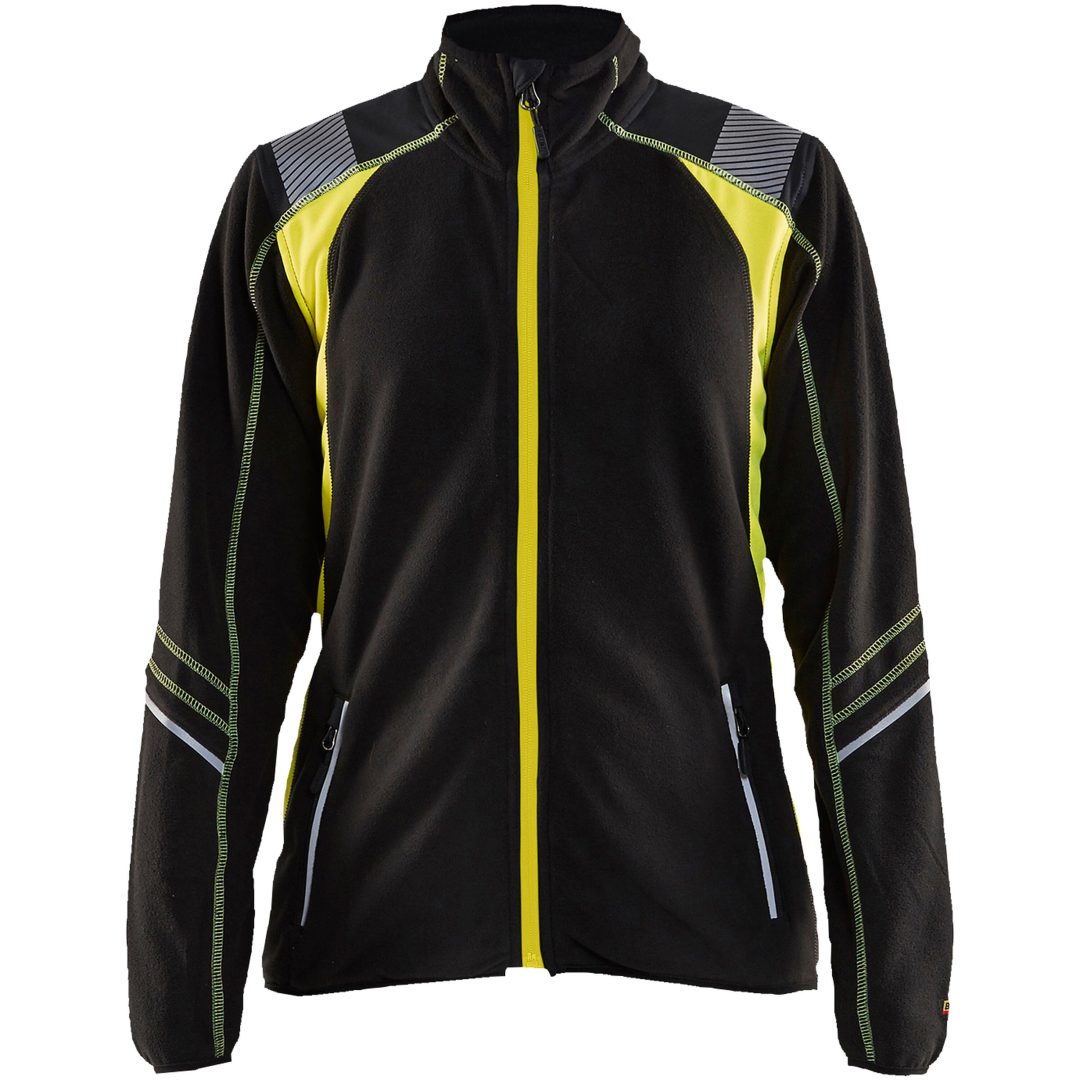 Fleecejacka Svart/hivisgul 49731010 Blåkläder JACKET 49731010 BLACK/YELL XS