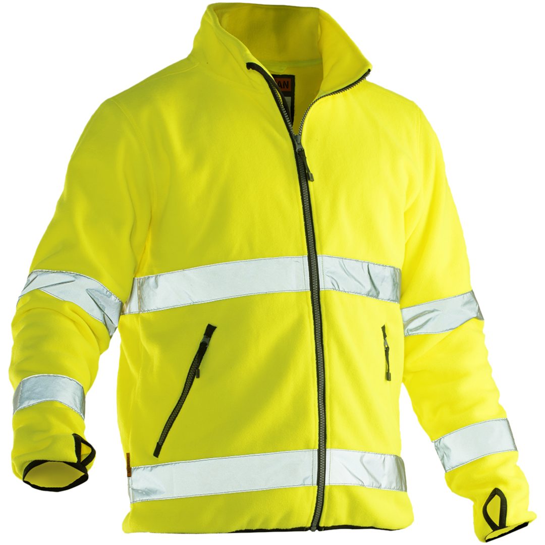 Fleecejacka Varsel 5502 Practical Gul Jobman XXXL