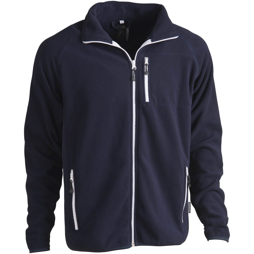 Fleecetröja Davis Hel-zip Polyester Marinblå Matterhorn XS
