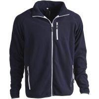 Fleecetröja Davis Hel-zip Polyester Marinblå Matterhorn