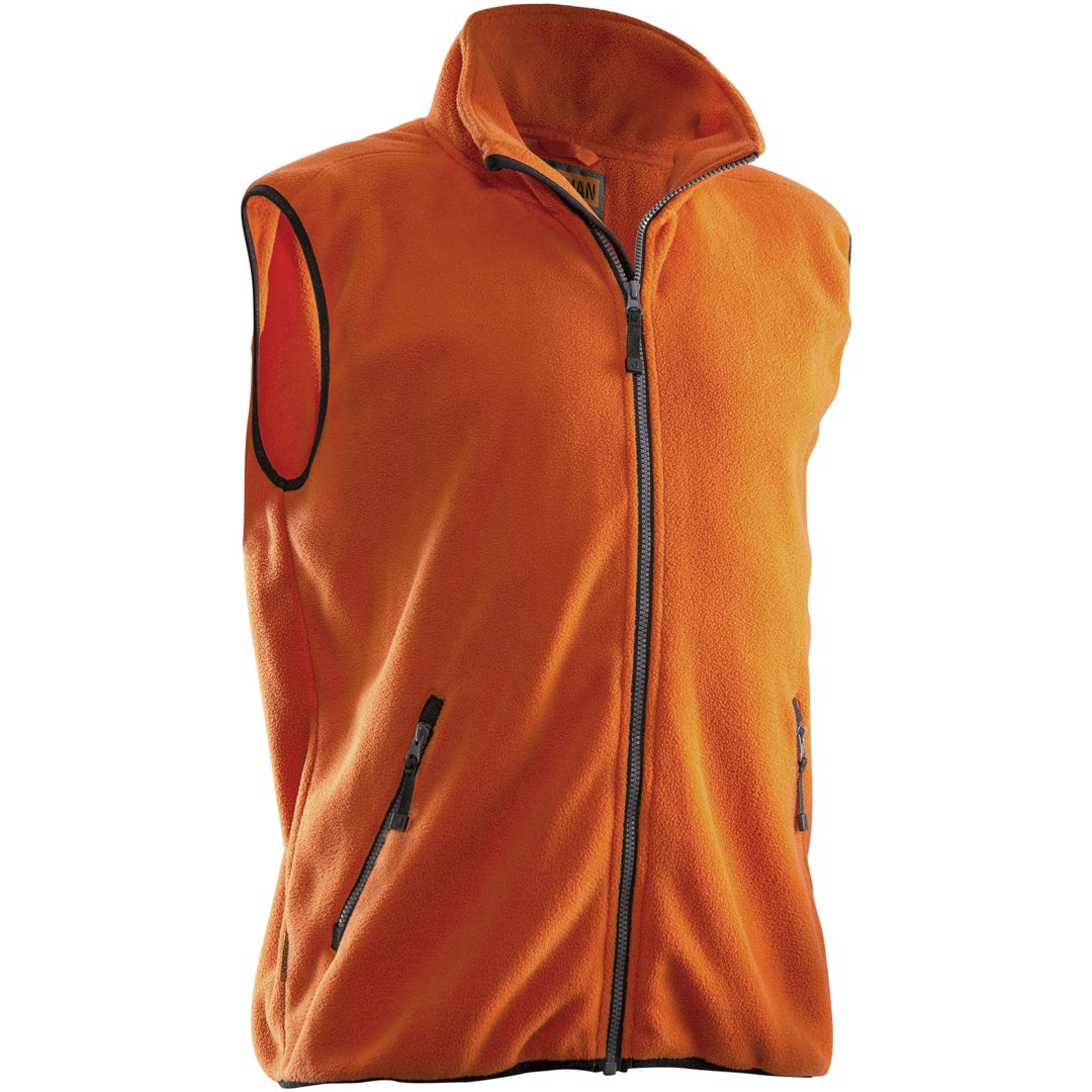 Fleeceväst 7501 Practical Orange Jobman XXXL