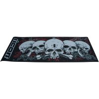 FLOORMAT SCULL BLK ICON