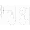 Florens Vägglampa Bad, ANETA HOME Svart /Opalvit – miniatyr 3