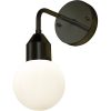 Florens Vägglampa Bad, ANETA HOME Svart /Opalvit – miniatyr 1