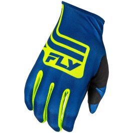 Handskar Lite L.e. Lancer Marinblå/hi-vis Blå/gul FLY RACING