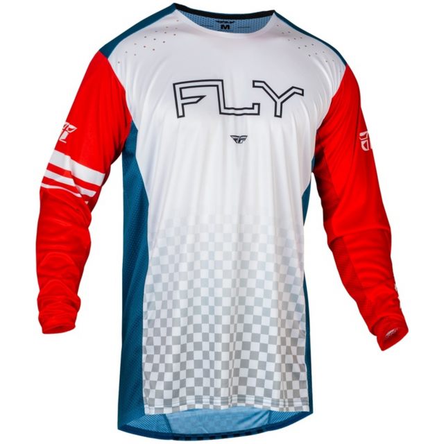 Mtb-tröja Rayce Röd/vit/blå FLY