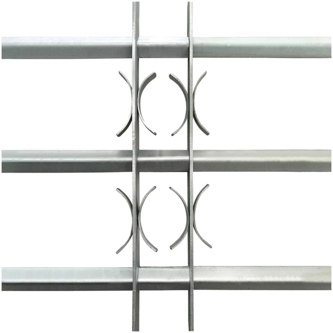 Fönstergaller med 3 stänger justerbart vidaXL 700 - 1050 mm – bild 3