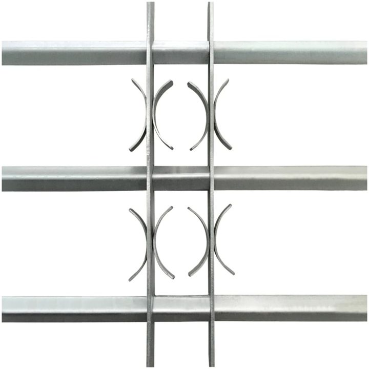 Fönstergaller med 3 stänger justerbart vidaXL 700 - 1050 mm – bild 3